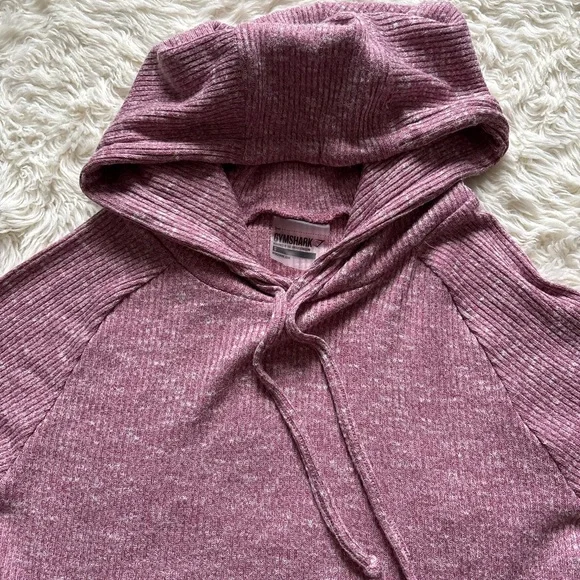 Gymshark Heathered Pink Hoodie - Picture 5 of 8